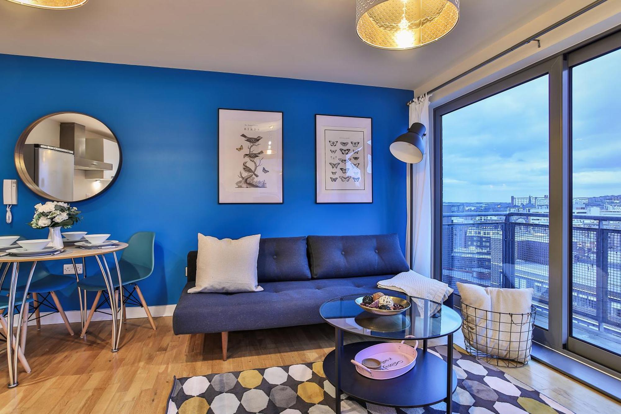 Skyview Apartment By Noknokstay - City Centre With Parking - Group, Family, Business Sheffield Exterior foto
