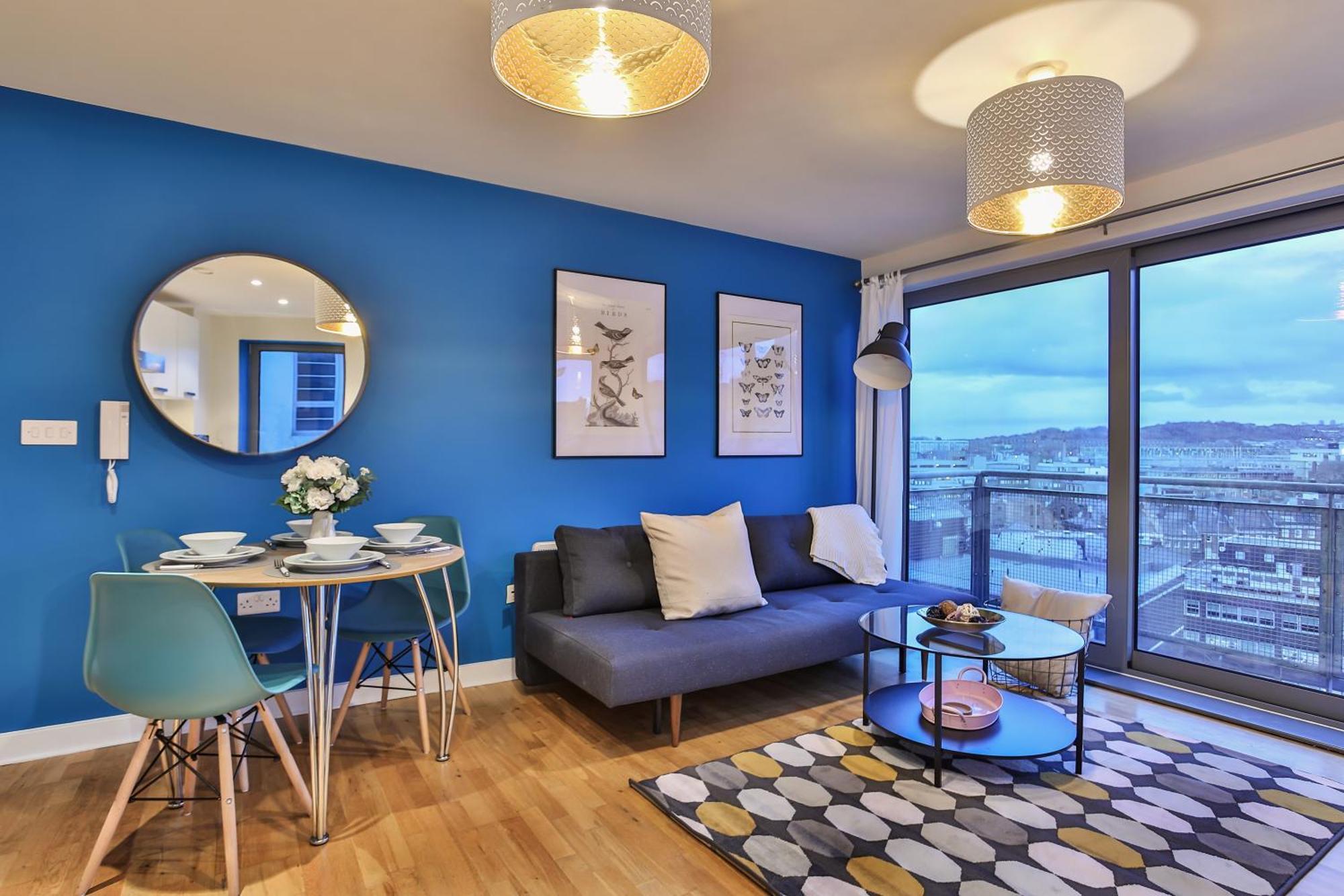 Skyview Apartment By Noknokstay - City Centre With Parking - Group, Family, Business Sheffield Exterior foto