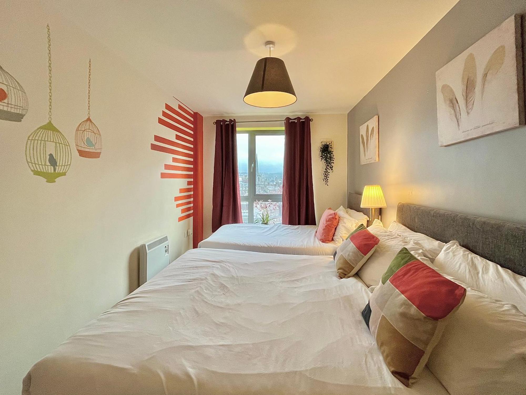 Skyview Apartment By Noknokstay - City Centre With Parking - Group, Family, Business Sheffield Exterior foto