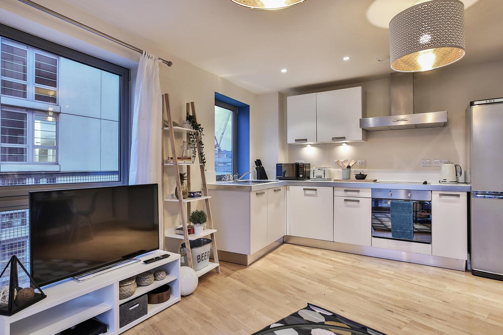 Skyview Apartment By Noknokstay - City Centre With Parking - Group, Family, Business Sheffield Exterior foto