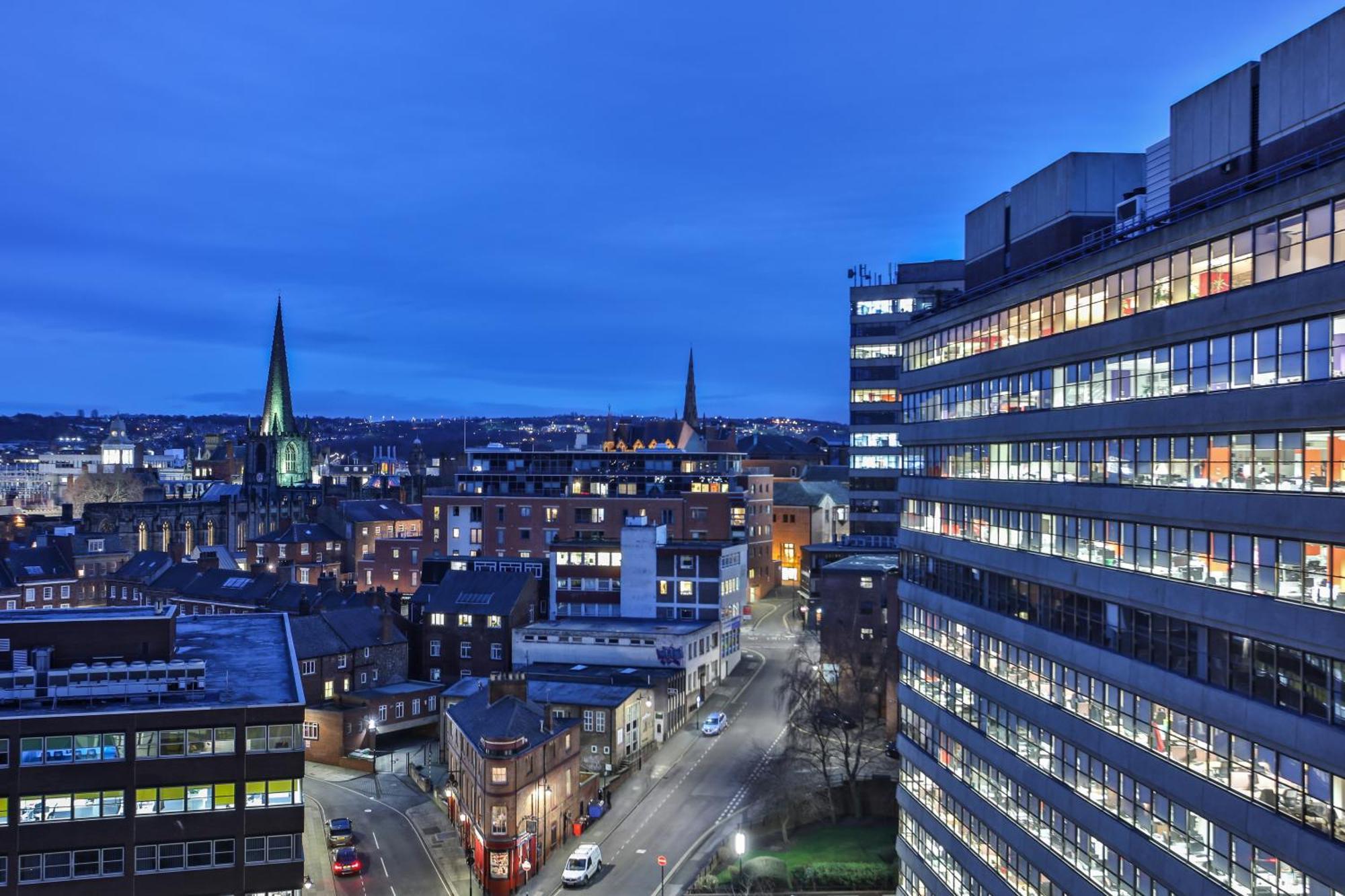 Skyview Apartment By Noknokstay - City Centre With Parking - Group, Family, Business Sheffield Exterior foto