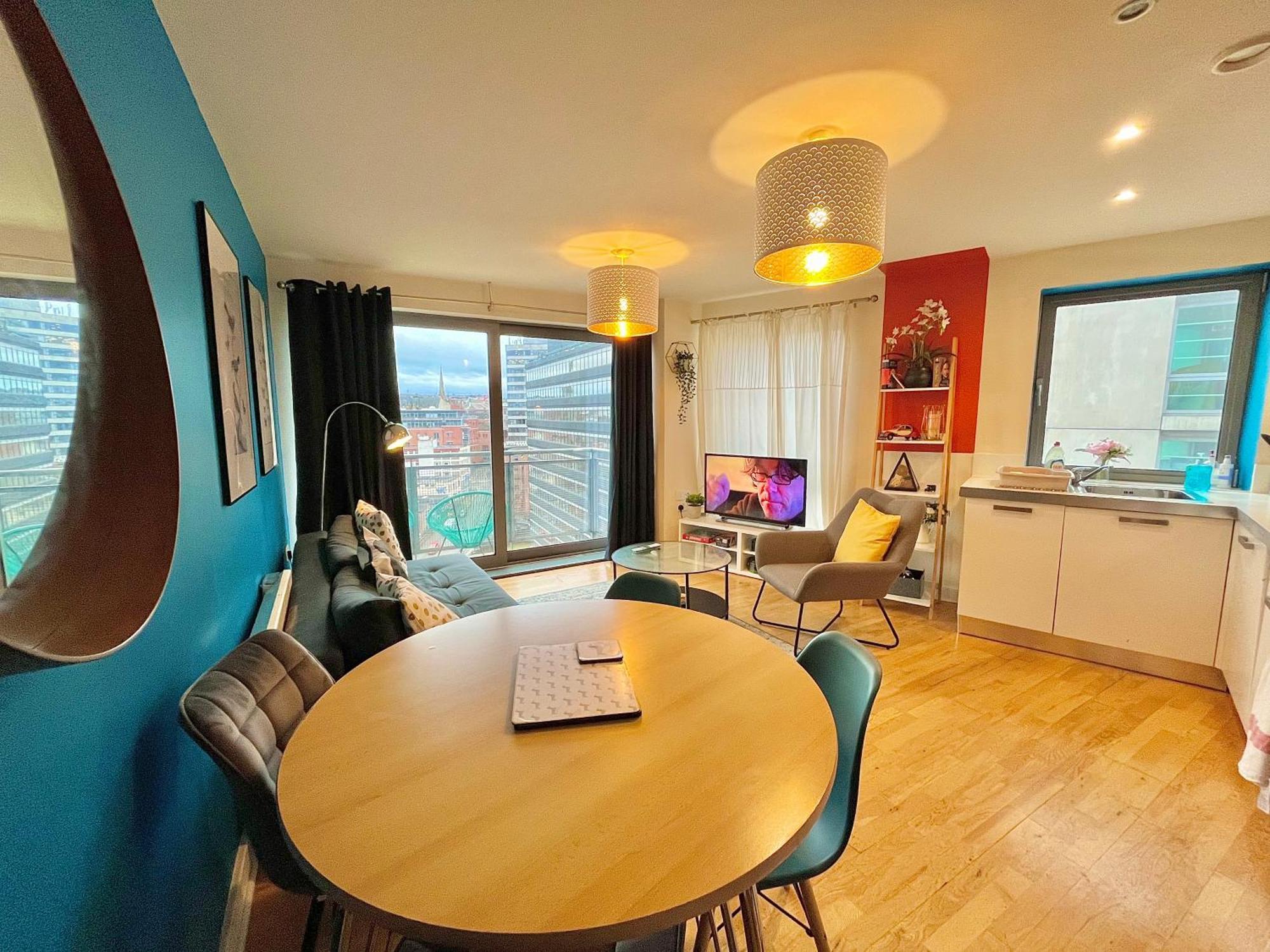 Skyview Apartment By Noknokstay - City Centre With Parking - Group, Family, Business Sheffield Exterior foto